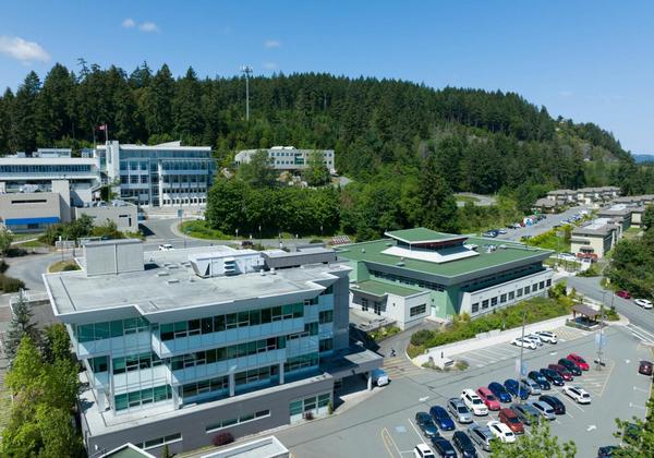Vancouver Island University from the air
